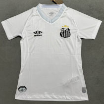 2025/26 Santos Home White Fans Soccer Jersey 女