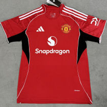 2025/26 M Utd Home Red Fans Soccer Jersey