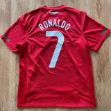 2010 Portugal Home Red Retro Soccer Jersey