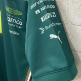 2025 Aston Martin F1 Green Team T-Shirt   (有拉链 阿斯顿马丁)