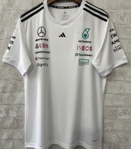 2025 Mercedes AMG Petronas F1 White Team T-Shirt  圆领