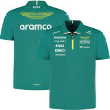 2025 Aston Martin F1 Green Team T-Shirt   (有拉链 阿斯顿马丁)