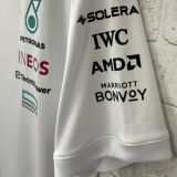2025 Mercedes AMG Petronas F1 White Team T-Shirt  圆领