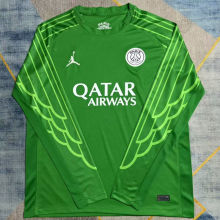 2024/25 PSG 4Th Green Long Sleeve Fans Soccer Jersey