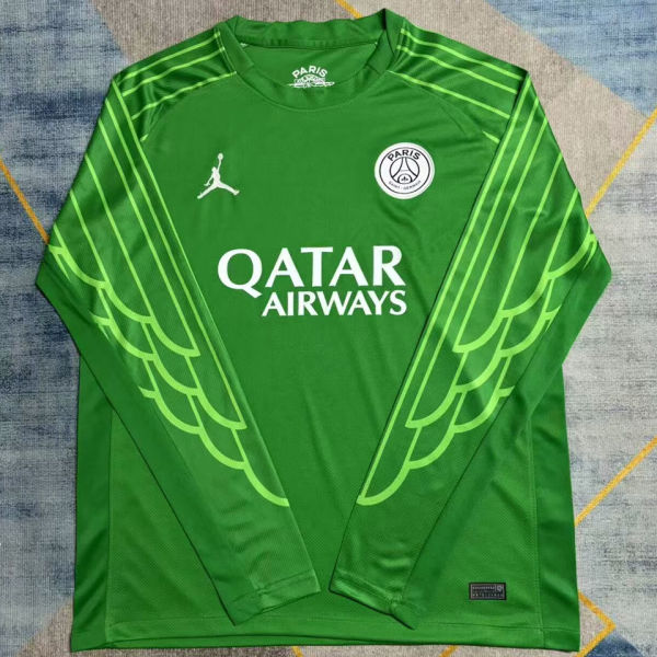 2024/25 PSG 4Th Green Long Sleeve Fans Soccer Jersey