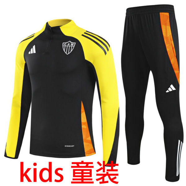 2025/26 AT Mineiro Black Kids Sweater Tracksuit