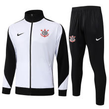 2025/26 Corinthians White Black Jacket Tracksuit