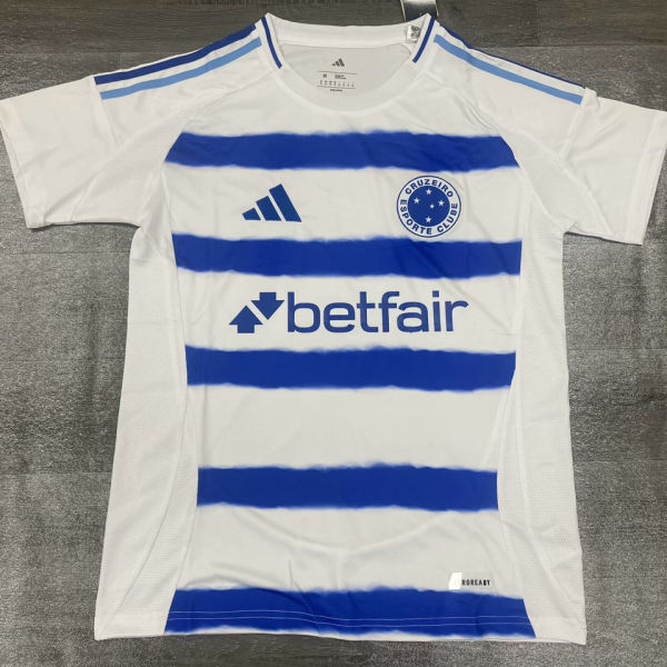 2025/26 Cruzeiro Away White Fans Soccer Jersey