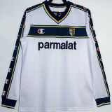 2002/03 Parma Away White Retro Long Sleeve Soccer Jersey