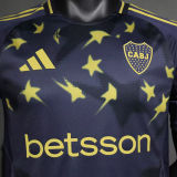 2025 Boca Third Black Player Version Soccer Jersey