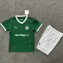 2025/26 Palmeiras Home Green Kids Soccer Jersey