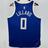 2025/26 Bucks LILLARD #0 Blue City Edition NBA Jerseys