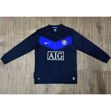 2009/10 M Utd Home Red Long Sleeve Retro Soccer Jersey