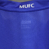 2008/2009 M Utd Third Blue Retro Player Version Soccer Jersey 球员版