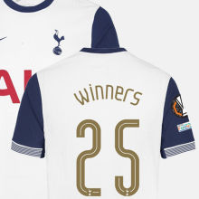 Winners #25 TH FC 1:1 Quality Home White Fans Soccer Jersey 2024/25