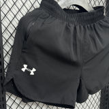 2025/26 UA Black Casual Double Layer Short Pants  D2501双层短裤