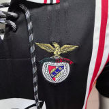 1997/1999 Benfica Away Black Retro Soccer Jersey