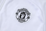 2025/26 M Utd White Kids Jacket Tracksuit