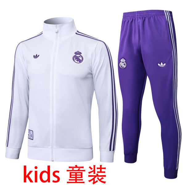 2025/26 RM White Kids Jacket Tracksuit
