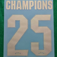 CHAMPIONS #25 Gold Font ARS Women 阿森纳女足冠军字体 (You can buy it Or tell me to print it on the Jersey )