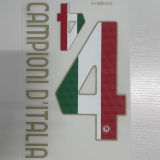 CAMPIONI D'ITALIA #4 Champion Font  那不~4字冠 (You can buy it Or tell me to print it on the Jersey )