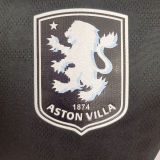 2025/26 Aston Villa Away Black Player Version Soccer Jersey