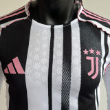2025/26 JUV Home Player Version Long Sleeve Soccer Jersey