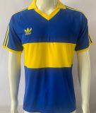1985/86 Boca Home Blue Retro Soccer Jersey