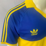 1985/86 Boca Home Blue Retro Soccer Jersey