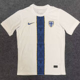 2025/26 Finland Home White Fans Soccer Jersey