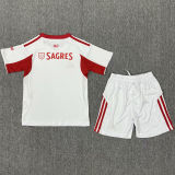 2025/26 Benfica Away White Kids Soccer Jersey
