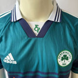 1999/2000 Panathinaikos Home Green Retro Soccer Jersey