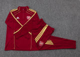 2025/26 ARS Maroon Retro Sweater Tracksuit（黄色三边）