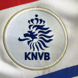 2010 Netherlands Away White Retro Jersey