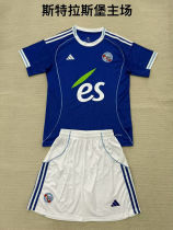 2025/26 Strasbourg Home Blue Kids Soccer Jersey  斯特拉斯堡