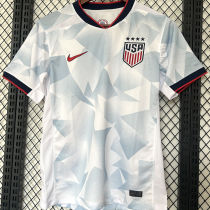2025/26 U.S Home White Fans Soccer Jersey 带星
