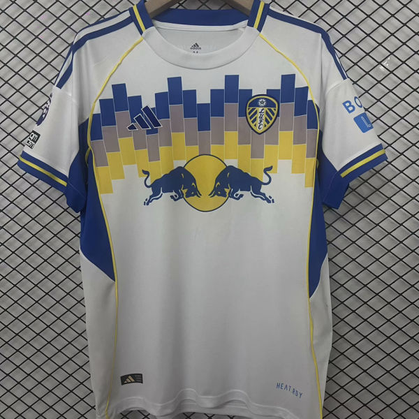 2025/26 Leeds United Home White Fans Soccer Jersey