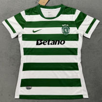 2025/26 Sporting Lisbon Home Women Soccer Jersey 女 里斯本