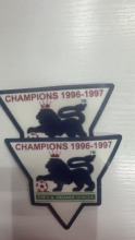 1996-1997 THE F.A.PREMIER LEAGUE Flocking Patch  Two Pieces 植绒 旧款英超章 一套2个  (You can buy it alone OR tell us which jersey to print it on. )