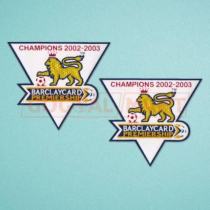 2002-2003 THE F.A.PREMIER LEAGUE Flocking Patch  Two Pieces 植绒 旧款英超章 一套2个  (You can buy it alone OR tell us which jersey to print it on. )