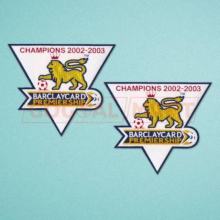 2002-2003 THE F.A.PREMIER LEAGUE Flocking Patch  Two Pieces 植绒 旧款英超章 一套2个  (You can buy it alone OR tell us which jersey to print it on. )