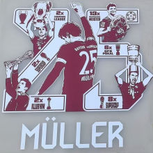 Müller #25 Commemorative Edition Font  (You can buy it Or tell me to print it on the Jersey )