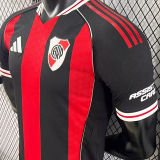 2025/26 River Plate Away Player Version Soccer Jersey 胸前空白版