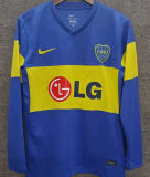 2011/12 Boca Home Blue Retro Long Sleeve Soccer Jersey