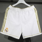 2011/2012 RM Home White Retro Player Version Shorts Pants 球员版