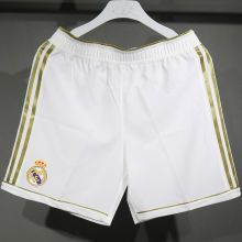2011/2012 RM Home White Retro Player Version Shorts Pants 球员版