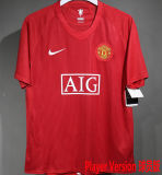 2007/08 M Utd Home Retro Player Version Soccer Jersey 球员版