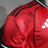 2025/26 M Utd Home Red Player Version Soccer Jersey