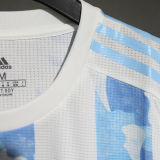 2021 Argentina Home Player Version Retro Soccer Jersey