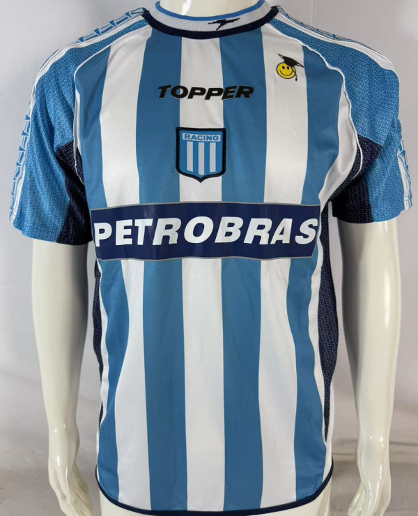 2002/2003 Racing Home Retro Soccer Jersey